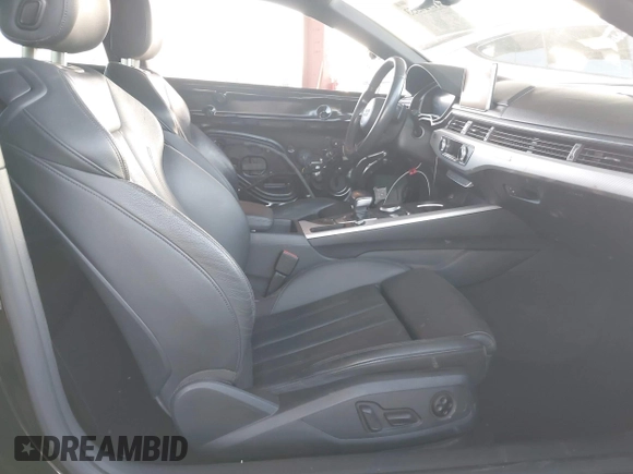 2018 Audi A5 Premium Plus with VIN WAUTNAF55JA021491, listed as a IAAI auction lot 41929353 with 102,703 mi miles and . Bid and sale history available at DreamBid. Image 5.