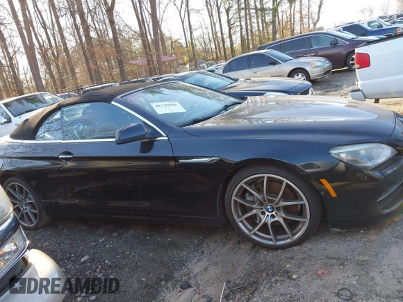 2012 BMW 6 Series 650i with VIN WBALZ3C5XCDL72869, listed as a IAAI auction lot 41747016 with 140,843 mi miles. Bid and sale history available at carsss.com. Image 13.