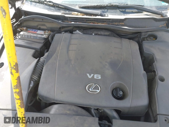 2007 Lexus IS with VIN JTHBK262475037345, listed as a IAAI auction lot 42088118 with 224,649 mi miles. Bid and sale history available at carsss.com. Image 10.