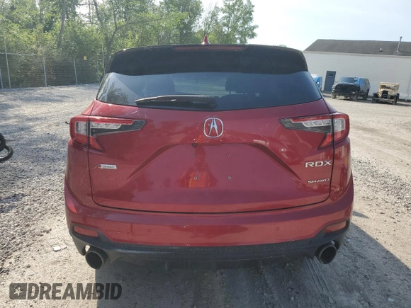 2019 Acura RDX w/A-Spec Pkg with VIN 5J8TC2H62KL008676, listed as a Copart auction lot 55479714 with 76,770 mi miles and Salvage title. Bid and sale history available at DreamBid. Image 6.