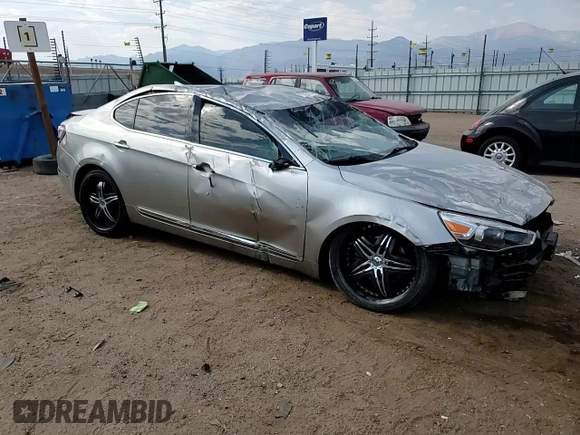 2014 Kia Cadenza Premium with VIN KNALN4D77E5126487, listed as a Copart auction lot 75335474 with 0 mi miles and Salvage Title. Bid and sale history available at carsss.com. Image 11.
