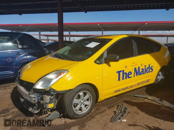 2005 Toyota Prius with VIN JTDKB20U557024908, listed as a IAAI auction lot 41743510 with 168,519 mi miles. Bid and sale history available at carsss.com. Image 2.