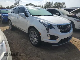 2024 Cadillac XT5 FWD Premium Luxury with VIN 1GYKNCRSXRZ720148, listed as a Copart auction lot 75116124 with 0 mi miles and Non Repairable. Bid and sale history available at carsss.com. Image 4.