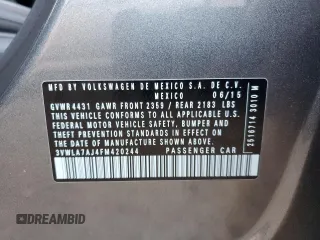 2015 Volkswagen Jetta Sedan 2.0L TDI SEL with VIN 3VWLA7AJ4FM420244, listed as a Copart auction lot 42944475 with 162,806 mi miles and Salvage Title. Bid and sale history available at carsss.com. Image 13.