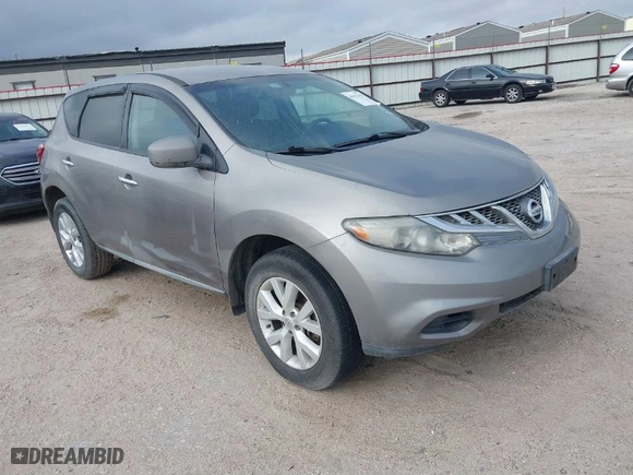 2012 Nissan Murano SL with VIN JN8AZ1MU3CW111709, listed as a IAAI auction lot 41622419 with 160,676 mi miles. Bid and sale history available at carsss.com. Image 1.