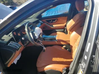 2021 Mercedes-Benz S-Class S 580 with VIN W1K6G7GB7MA036764, listed as a Copart auction lot 46240475 with 0 mi miles and Salvage Title. Bid and sale history available at carsss.com. Image 7.