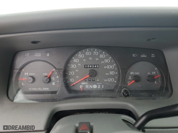 2004 Mercury Grand Marquis LS Premium with VIN 2MEFM75W34X667347, listed as a Copart auction lot 61209224 with 129,345 mi miles and Salvage Title. Bid and sale history available at carsss.com. Image 9.