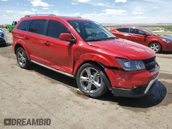 2017 Dodge Journey Crossroad Plus with VIN 3C4PDDGG6HT639298, listed as a Copart auction lot 55097135 with 39,203 mi miles and Salvage title. Bid and sale history available at DreamBid. Image 4.