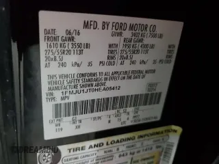 2017 Ford Expedition XLT с VIN 1FMJU1JT0HEA05412, выставлен на аукционе Copart как лот 53601245 с пробегом 124 921 миль миль и Списание • Salvage title. История ставок и продаж доступна на DreamBid. Изображение 15.