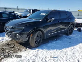 2020 Chevrolet Blazer Premier with VIN 3GNKBFRS3LS597420, listed as a Copart auction lot 88651145 with 46,534 mi miles and Salvage title. Bid and sale history available at DreamBid. Image 1.
