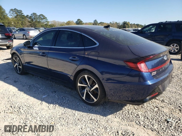 2021 Hyundai Sonata SEL Plus with VIN 5NPEJ4J27MH133132, listed as a Copart auction lot 50232035 with 88,306 mi miles and Salvage Title. Bid and sale history available at DreamBid. Image 2.