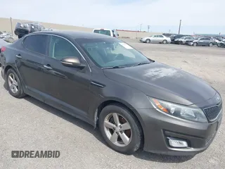 2014 Kia Optima LX with VIN 5XXGM4A7XEG334175, listed as a IAAI auction lot 42169281 with 148,774 mi miles. Bid and sale history available at carsss.com. Image 1.