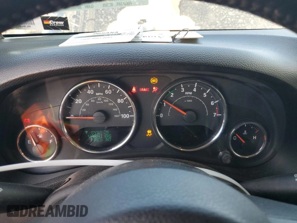 2014 Jeep Wrangler Unlimited Sahara with VIN 1C4BJWEG1EL107711, listed as a Copart auction lot 46976855 with 0 mi miles and Salvage Title. Bid and sale history available at carsss.com. Image 9.