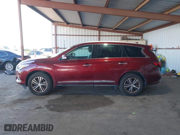 2019 Infiniti QX60 Luxe z VIN 5N1DL0MMXKC506230, wystawiony jako IAAI lot #41922656 z przebiegiem 63 621 mil mil oraz . Historia ofert i sprzedaży dostępna na DreamBid. Obrazek 14.