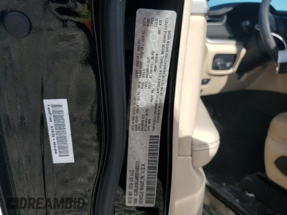 2021 Jeep Grand Cherokee Limited z VIN 1C4RJKBG4M8148511, wystawiony jako Copart lot #55332045 z przebiegiem 83 909 mil mil oraz Czysty tytuł • Clean title. Historia ofert i sprzedaży dostępna na DreamBid. Obrazek 13.