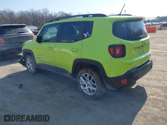 2017 Jeep Renegade Altitude with VIN ZACCJBBB1HPF11677, listed as a IAAI auction lot 41711727 with 58,527 mi miles and . Bid and sale history available at DreamBid. Image 3.