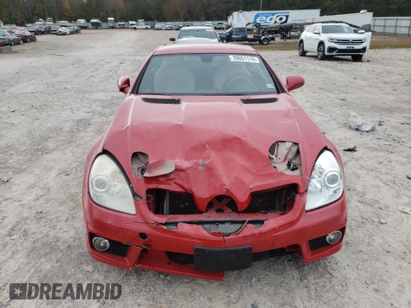 2009 Mercedes-Benz SLK-Class 3.0L with VIN WDBWK54F79F214878, listed as a Copart auction lot 78651114 with 104,347 mi miles and Salvage Title. Bid and sale history available at carsss.com. Image 5.