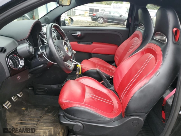 2017 FIAT 500 Abarth with VIN 3C3CFFFH8HT659135, listed as a Copart auction lot 73929284 with NaN miles and Salvage Title. Bid and sale history available at carsss.com. Image 7.