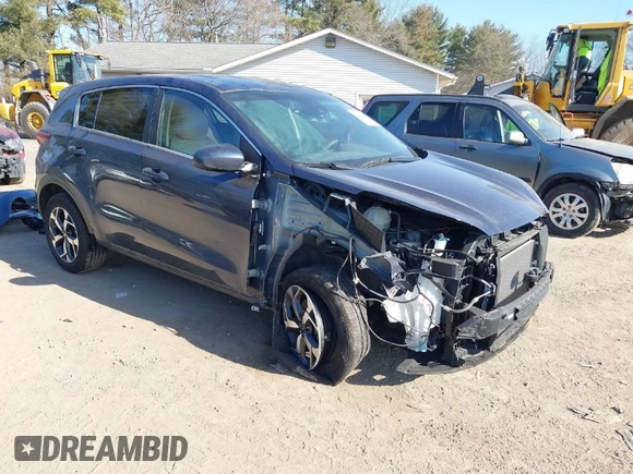 2020 Kia Sportage LX with VIN KNDPM3AC1L7791857, listed as a IAAI auction lot 41793637 with 81,182 mi miles. Bid and sale history available at carsss.com. Image 1.
