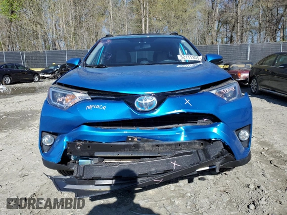 2016 Toyota RAV4 Hybrid XLE with VIN JTMRJREV4GD003211, listed as a Copart auction lot 52111305 with 79,404 mi miles and Salvage Title. Bid and sale history available at carsss.com. Image 5.