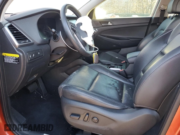 2017 Hyundai Tucson SE Plus with VIN KM8J33A49HU522995, listed as a Copart auction lot 84530714 with 0 mi miles and Salvage Title. Bid and sale history available at carsss.com. Image 7.