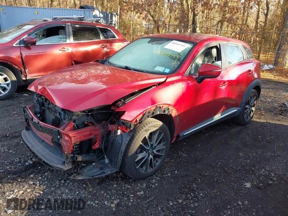 2017 Mazda CX-3 Grand Touring with VIN JM1DKFD77H0165528, listed as a IAAI auction lot 40942595 with 89,648 mi miles. Bid and sale history available at carsss.com. Image 18.