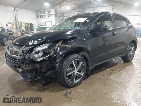 2022 Honda HR-V EX with VIN 3CZRU6H51NM734627, listed as a IAAI auction lot 41491393 with 35,090 mi miles. Bid and sale history available at carsss.com. Image 17.
