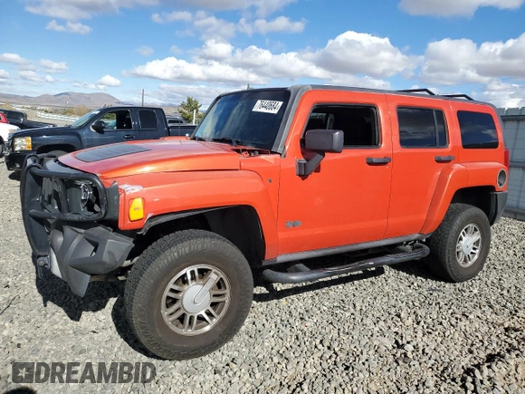 2008 Hummer H3 SUV with VIN 5GTEN13E888113513, listed as a Copart auction lot 76440684 with Not Provided miles and Salvage Title. Bid and sale history available at carsss.com. Image 1.