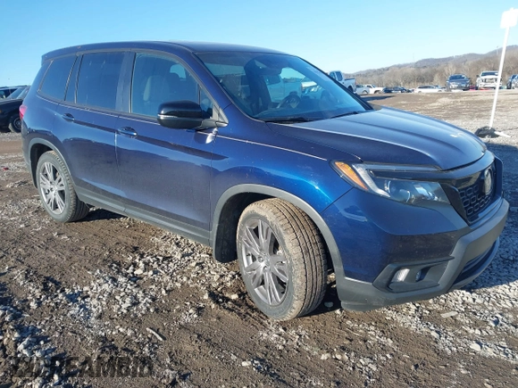 2019 Honda Passport EX-L with VIN 5FNYF7H50KB012132, listed as a IAAI auction lot 41327682 with 56,653 mi miles and . Bid and sale history available at carsss.com. Image 1.