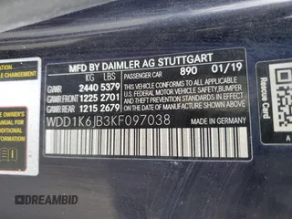 2019 Mercedes-Benz E-Class E 450 with VIN WDD1K6JB3KF097038, listed as a Copart auction lot 74075404 with 6,297 mi miles and Clean Title. Bid and sale history available at carsss.com. Image 12.