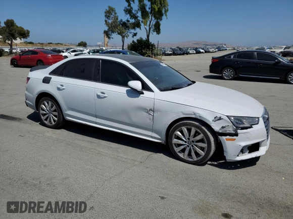 2018 Audi A4 Premium с VIN WAUKMAF4XJA106994, выставлен на аукционе Copart как лот 59040295 с пробегом 66 174 миль миль и Списание • Salvage title. История ставок и продаж доступна на DreamBid. Изображение 4.