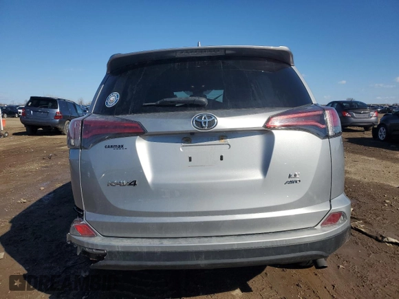 2018 Toyota RAV4 LE with VIN 2T3BFREV2JW730084, listed as a Copart auction lot 50386335 with 56,650 mi miles and Salvage Title. Bid and sale history available at carsss.com. Image 6.