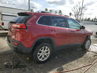 2015 Jeep Cherokee Latitude with VIN 1C4PJMCB5FW527800, listed as a Copart auction lot 50581105 with 84,360 mi miles and Salvage Title. Bid and sale history available at carsss.com. Image 3.