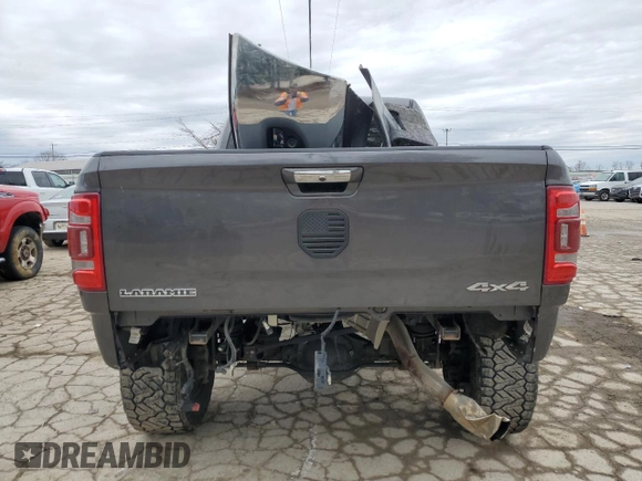 2020 Ram 2500 Laramie with VIN 3C6UR5FL3LG180507, listed as a Copart auction lot 42687315 with 64,914 mi miles and Salvage Title. Bid and sale history available at carsss.com. Image 6.