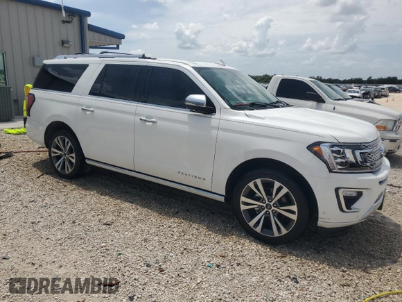 2021 Ford Expedition Max Platinum with VIN 1FMJK1MT3MEA72923, listed as a Copart auction lot 68874584 with 98,302 mi miles and Non repairable. Bid and sale history available at DreamBid. Image 4.