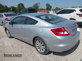 2012 Honda Civic Cpe EX with VIN 2HGFG3B83CH514615, listed as a IAAI auction lot 40324098 with 106,077 mi miles. Bid and sale history available at carsss.com. Image 3.