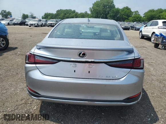 2022 Lexus ES 250 with VIN 58AD11D17NU009211, listed as a Copart auction lot 59195765 with 11,211 mi miles and Salvage title. Bid and sale history available at DreamBid. Image 6.