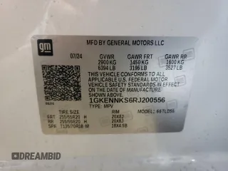 2024 GMC Acadia AWD Elevation z VIN 1GKENNKS6RJ200556, wystawiony jako Copart lot #85957484 z przebiegiem 18 199 mil mil oraz Czysty tytuł • Clean title. Historia ofert i sprzedaży dostępna na DreamBid. Obrazek 13.