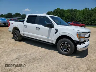 2022 Ford F-150 XL with VIN 1FTFW1E82NFB79062, listed as a Copart auction lot 61136015 with 37,849 mi miles and Salvage title. Bid and sale history available at DreamBid. Image 4.