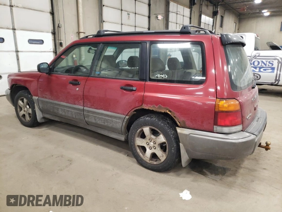 1999 Subaru Forester S with VIN JF1SF6557XG743096, listed as a Copart auction lot 43193605 with 284,495 mi miles and Salvage Title. Bid and sale history available at carsss.com. Image 2.