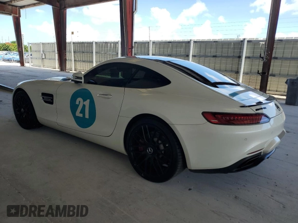 2016 Mercedes-Benz AMG GT with VIN WDDYJAJA2GA000623, listed as a Copart auction lot 62283175 with 37,741 mi miles and Salvage title. Bid and sale history available at DreamBid. Image 2.