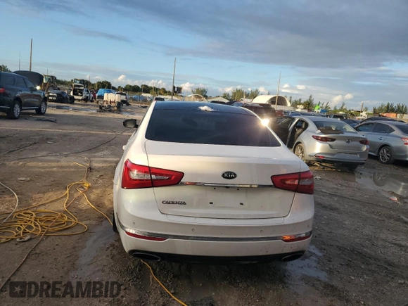 2015 Kia Cadenza Premium with VIN KNALN4D76F5169638, listed as a Copart auction lot 76815524 with 67,611 mi miles and Salvage Title. Bid and sale history available at carsss.com. Image 6.