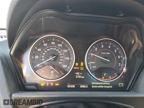 2017 BMW 2 Series M240i xDrive with VIN WBA2G3C37HV986764, listed as a Copart auction lot 43456875 with 83,438 mi miles and Salvage Title. Bid and sale history available at carsss.com. Image 9.