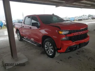 2022 Chevrolet Silverado 1500 Custom with VIN 3GCPWBEK3NG174845, listed as a Copart auction lot 53875515 with 40,868 mi miles and Salvage Title. Bid and sale history available at DreamBid. Image 4.