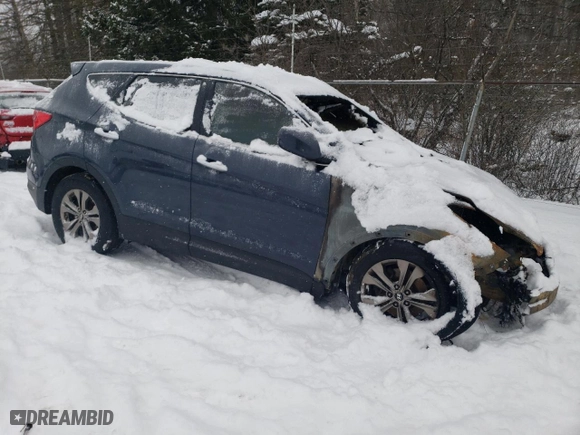 2013 Hyundai Santa Fe Sport with VIN 5XYZTDLB2DG050577, listed as a Copart auction lot 86502924 with 0 mi miles and Salvage Title. Bid and sale history available at carsss.com. Image 4.