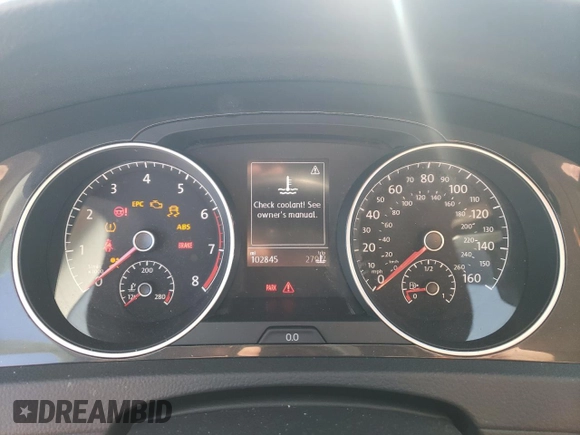 2018 Volkswagen Golf с VIN 3VW717AU7JM765143, выставлен на аукционе Copart как лот 82933624 с пробегом 102 845 миль миль и Списание • Salvage title. История ставок и продаж доступна на DreamBid. Изображение 9.