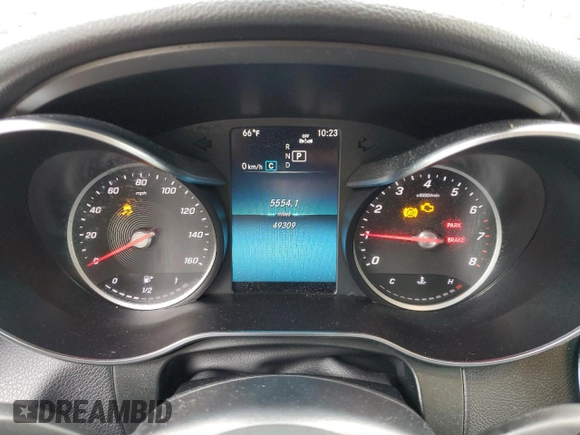 2020 Mercedes-Benz GLC 300 with VIN WDC0G8EB5LF694586, listed as a Copart auction lot 56115425 with 49,309 mi miles and Salvage title. Bid and sale history available at DreamBid. Image 9.