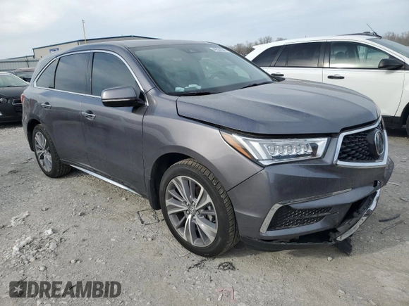 2018 Acura MDX w/Technology Pkg with VIN 5J8YD4H5XJL003410, listed as a Copart auction lot 49534555 with 55,539 mi miles and Salvage Title. Bid and sale history available at carsss.com. Image 4.