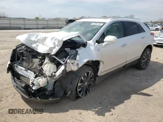 2017 Cadillac XT5 Premium Luxury AWD with VIN 1GYKNERS5HZ319259, listed as a Copart auction lot 52554725 with 0 mi miles and Salvage Title. Bid and sale history available at carsss.com. Image 1.