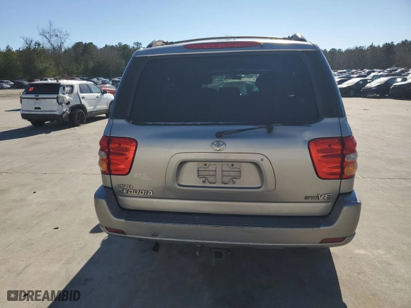 2002 Toyota Sequoia Limited with VIN 5TDZT38A42S087785, listed as a Copart auction lot 87659215 with 366,459 mi miles and Salvage Title. Bid and sale history available at carsss.com. Image 6.